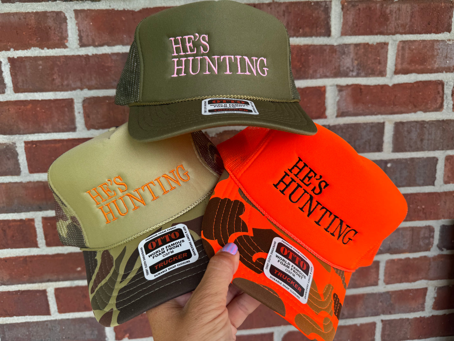 He’s Hunting Camo Trucker