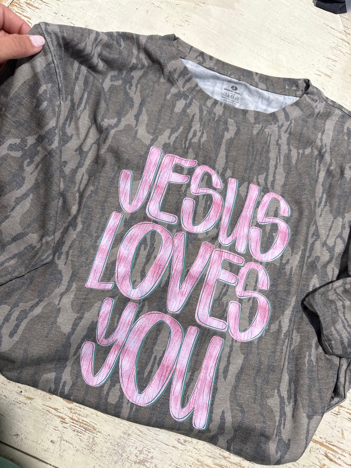 Jesus Loves You- Camo Tee